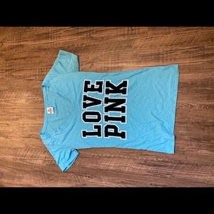 Pink/Victoria’s secret blue tee